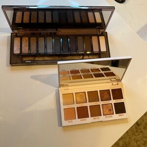 Urban Decay Smokey Eyeshadow and 
Kylie Cosmetics eyeshadow set.